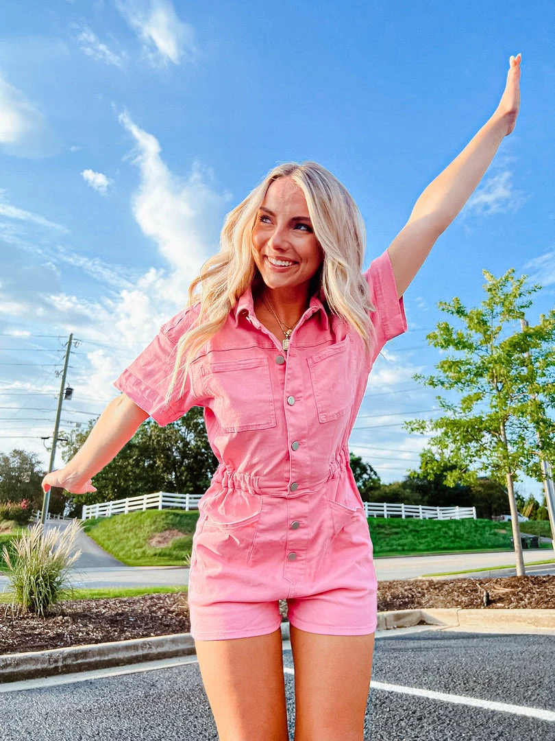 Day + Moon Maggie Denim Romper - Stylish Women's Romper for Casual Wear 3 Day + Moon Rompers Maggie Denim Romper