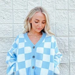Listicle Bonnie Gingham Sweater Cardigan Tops - Stylish Women's Outerwear 7 Listicle Bonnie Gingham Sweater Cardigan Tops