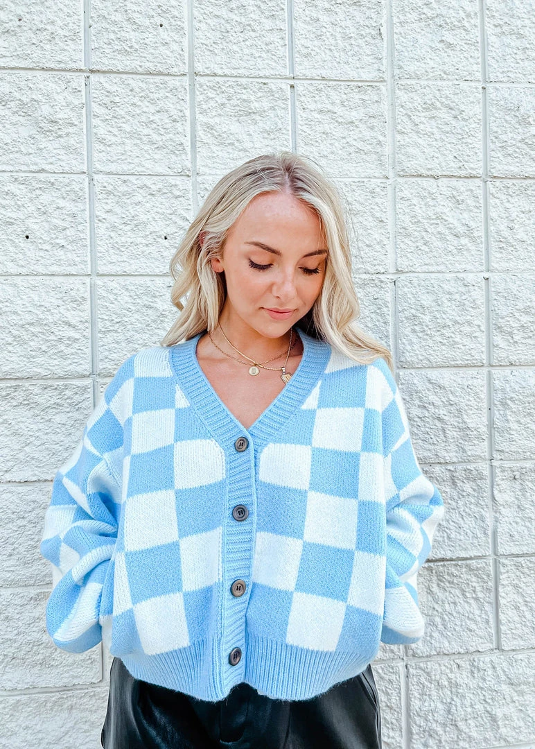 Listicle Bonnie Gingham Sweater Cardigan Tops - Stylish Women's Outerwear 5 Listicle Bonnie Gingham Sweater Cardigan Tops