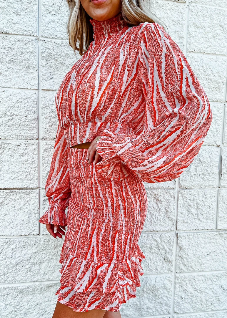 HYFVE Tops My Way Printed Set - Stylish Women's Skirt & Top Outfit 4 HYFVE Tops My Way Printed Set