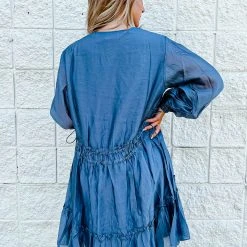 Day + Moon Indigo Ruffle Dress Dresses
