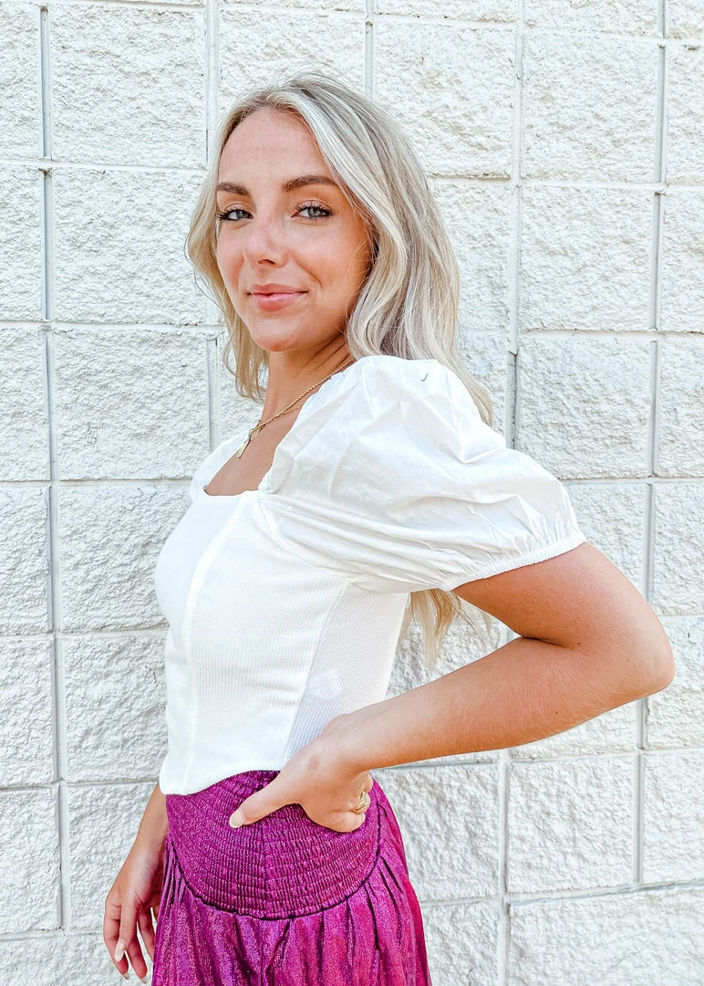 TCEC Tops Christy Knit Puff Sleeve Top - Stylish Women's Casual Blouse 5 TCEC Tops Christy Knit Puff Sleeve Top