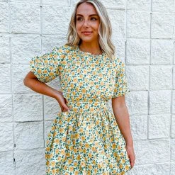 TCEC Charlie Floral Cut Out Dress