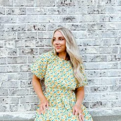 TCEC Charlie Floral Cut Out Dress