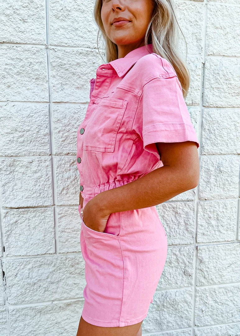 Day + Moon Maggie Denim Romper - Stylish Women's Romper for Casual Wear 4 Day + Moon Rompers Maggie Denim Romper