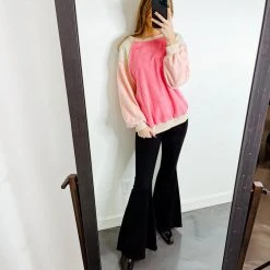 Listicle Molly Color Block Sweatshirt