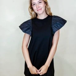 TCEC Sweet Annie Ruffle Knit Dress