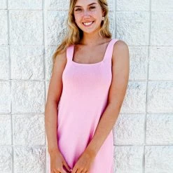 Lena Palm City Knit Mini Dress Dresses