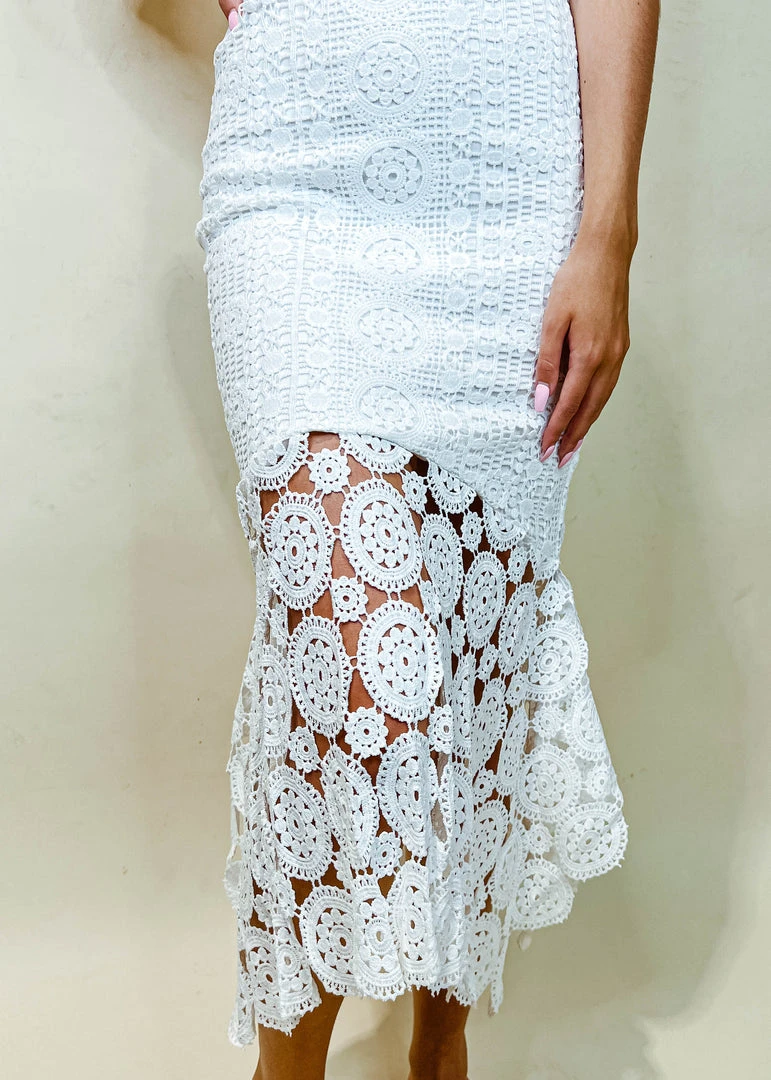 Lena Southwest Lace Midi Dress - Boho Chic Floral Print Dress for Women 5 Lena Southwest Lace Midi Dress