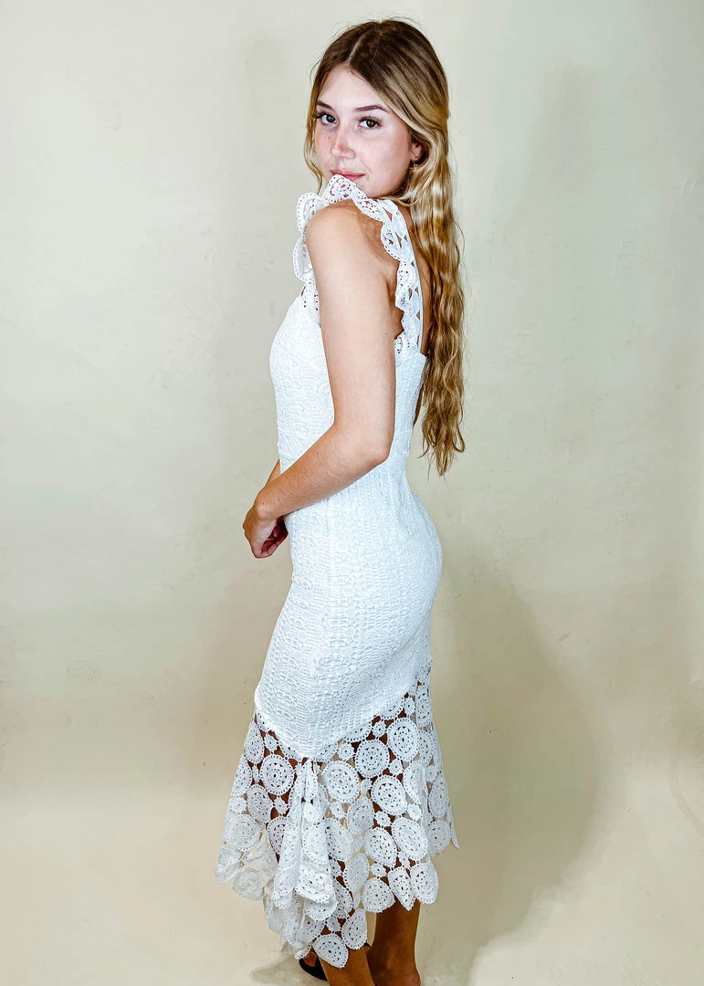 Lena Southwest Lace Midi Dress - Boho Chic Floral Print Dress for Women 8 Lena Southwest Lace Midi Dress