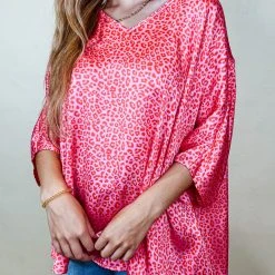 Adrienne Printed Cocoon Blouse Tops