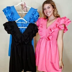 Entro Greta Ruffle Mini Dress