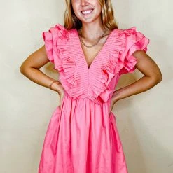 Entro Greta Ruffle Mini Dress - Stylish Women's Party Dress 11 Entro Greta Ruffle Mini Dress