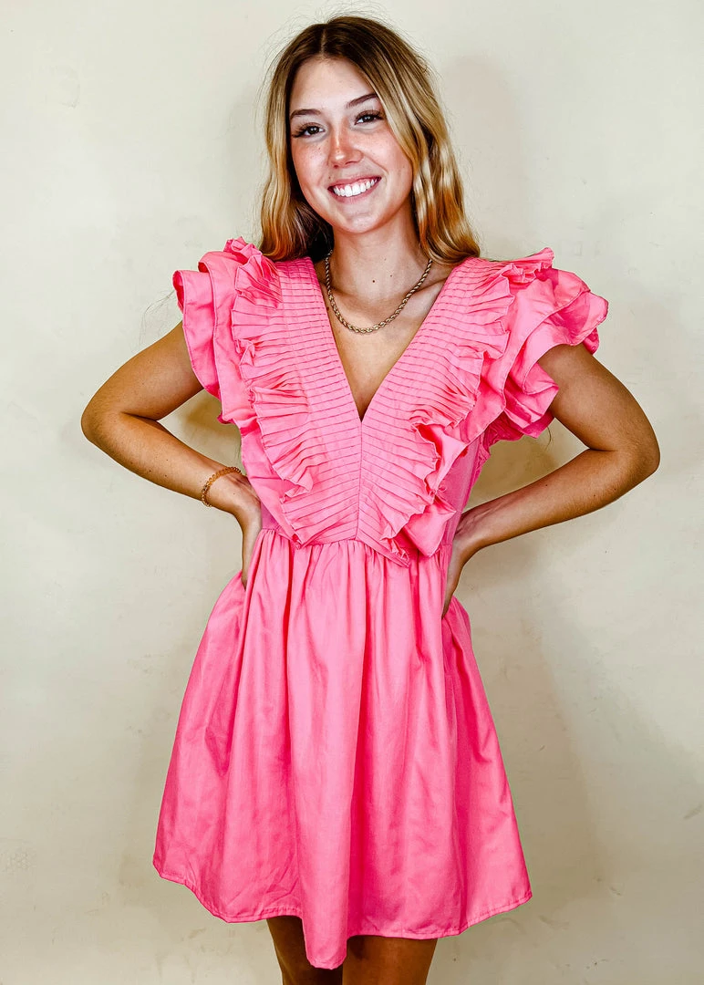 Entro Greta Ruffle Mini Dress - Stylish Women's Party Dress 5 Entro Greta Ruffle Mini Dress