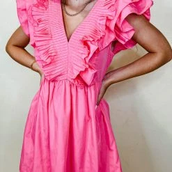 Entro Greta Ruffle Mini Dress