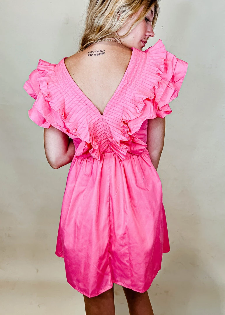 Entro Greta Ruffle Mini Dress - Stylish Women's Party Dress 7 Entro Greta Ruffle Mini Dress