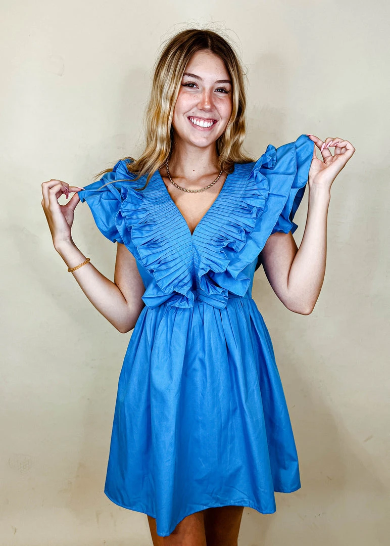 Entro Greta Ruffle Mini Dress - Stylish Women's Party Dress 8 Entro Greta Ruffle Mini Dress