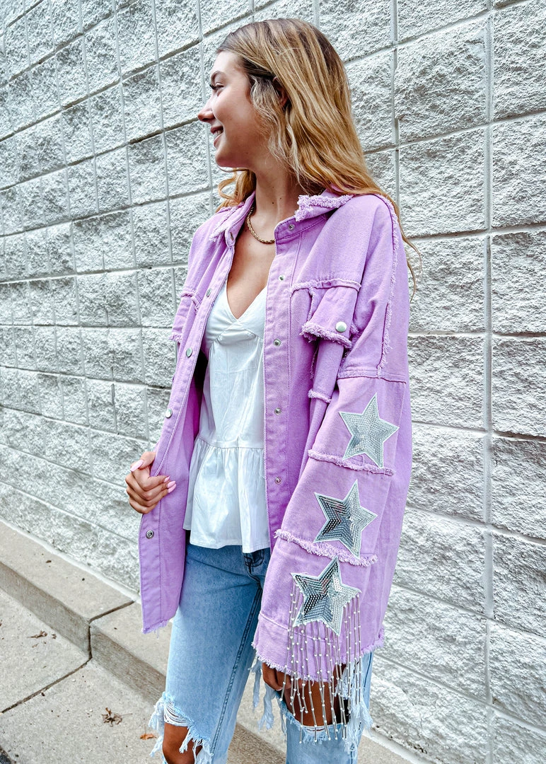 Fantastic Fawn Game Day Collection Dolly Star Patch Jacket - Stylish Outerwear for Game Day 5 Fantastic Fawn Game Day Collection Dolly Star Patch Jacket