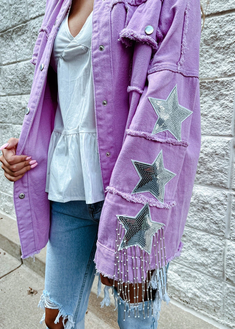 Fantastic Fawn Game Day Collection Dolly Star Patch Jacket - Stylish Outerwear for Game Day 6 Fantastic Fawn Game Day Collection Dolly Star Patch Jacket