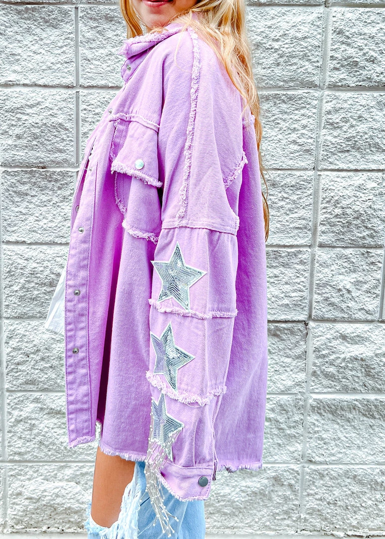 Fantastic Fawn Game Day Collection Dolly Star Patch Jacket - Stylish Outerwear for Game Day 7 Fantastic Fawn Game Day Collection Dolly Star Patch Jacket