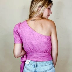 Strut & Bolt Robin Eyelet One Shoulder Top Tops