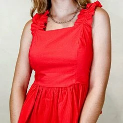 Strut & Bolt Palmer Ruffle Strap Tank Top