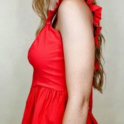 Strut & Bolt Palmer Ruffle Strap Tank Top