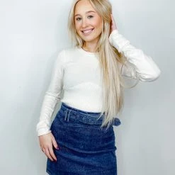 Le Lis Ophelia Corduroy Mini Skirt