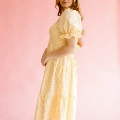 &Merci Dresses Finley Smocked Gingham Dress