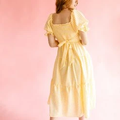 &Merci Dresses Finley Smocked Gingham Dress