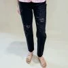 2.7 August Apparel Rosalie Distressed Jeans