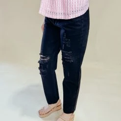 2.7 August Apparel Rosalie Distressed Jeans
