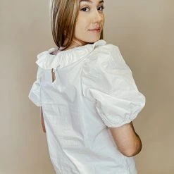 2.7 August Apparel Isabelle Puff Sleeve Top