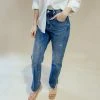 Cello Bottoms Lacey Straight Leg Jeans