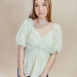 &Merci Tops Lauren Puff Sleeve Top