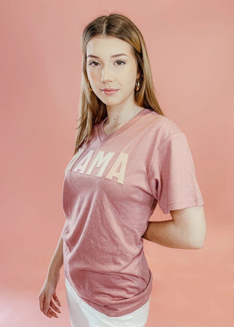 Jadelynn Brooke Mama Patch Tee Shirt - Stylish & Comfortable Women's Tops 4 Jadelynn Brooke Mama Patch Tee Shirt Tops