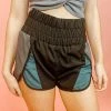 Very J Olivia Colorblock Active Shorts
