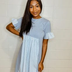 2.7 August Apparel Dresses Marilyn Striped Dress