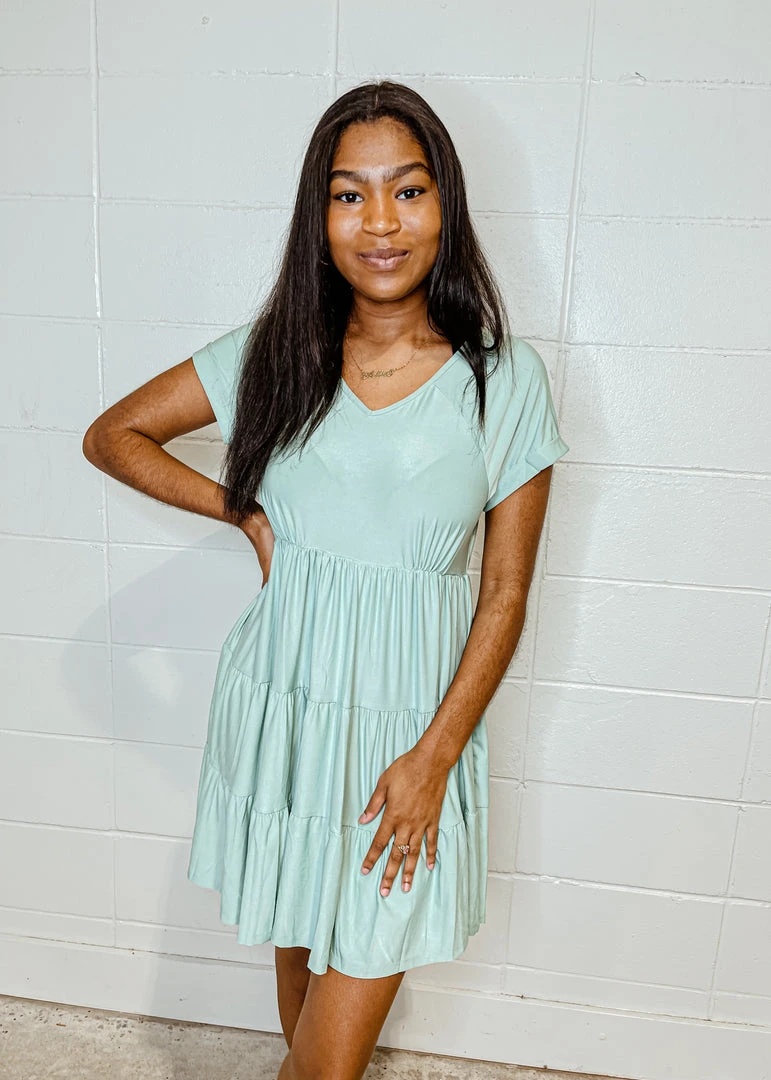 Umgee Violet V-Neck Babydoll Dress - Flowy Summer Dress for Women 3 Umgee Violet V Neck Babydoll Dress Dresses