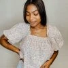 2.7 August Apparel Ramona Floral Ruffle Sleeve Top