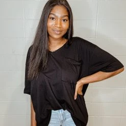 Zenana Blake Oversized Boyfriend Tee Tops