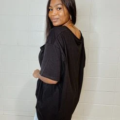 Zenana Blake Oversized Boyfriend Tee Tops
