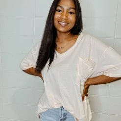 Zenana Blake Oversized Boyfriend Tee Tops