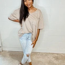 Zenana Blake Oversized Boyfriend Tee Tops