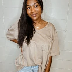 Zenana Blake Oversized Boyfriend Tee Tops