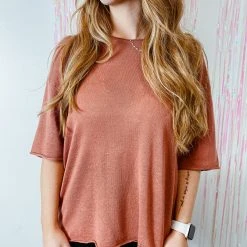 By Together Kate Knit Short Sleeve Top Tops