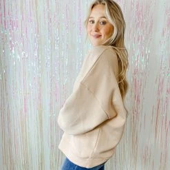 Zenana Wesley Everyday Oversized Sweatshirt Tops