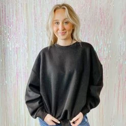 Zenana Wesley Everyday Oversized Sweatshirt Tops
