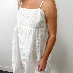 Entro Annabelle Gingham Babydoll Dress Dresses