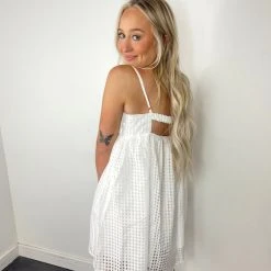 Entro Annabelle Gingham Babydoll Dress Dresses